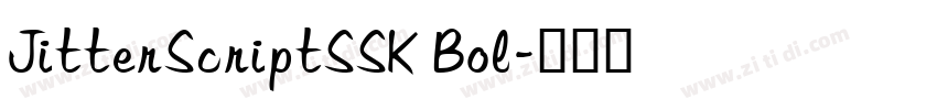 JitterScriptSSK Bol字体转换
